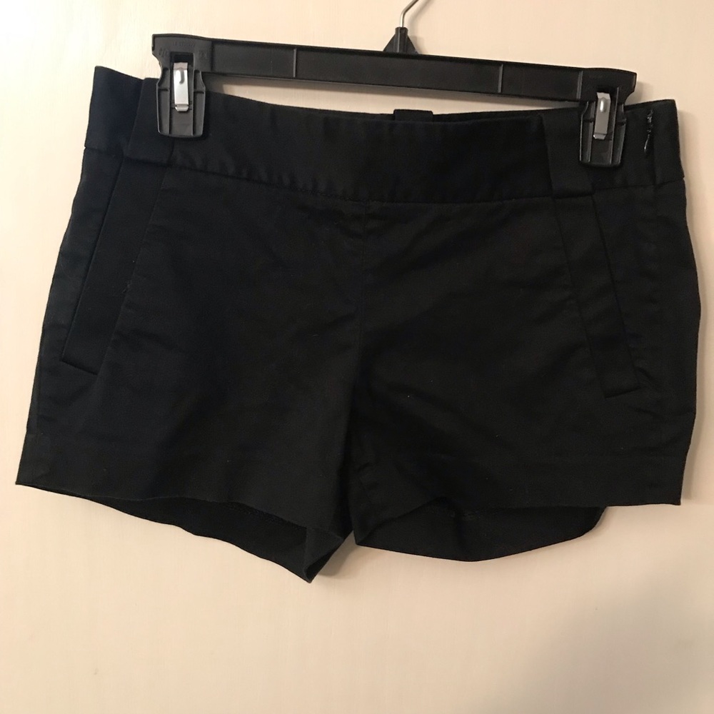 J crew 4” Chino black shorts size 0